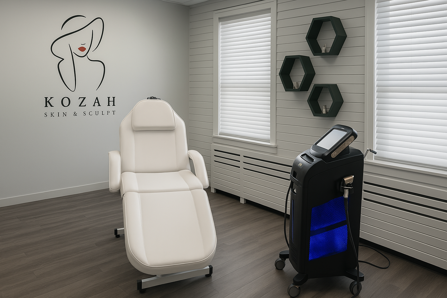 Luxury Treatment Room at Kozah Skin & Sculpt